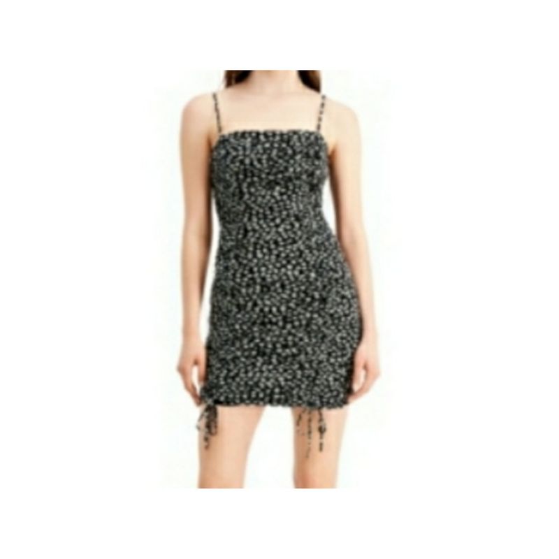 Bar Iii Womens Black Tie Pullover Styling Mini Dress S